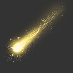 特效系列梦幻感金色粒子光效