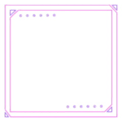 手绘-潮酷霓虹灯边框3