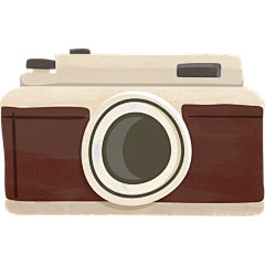 小红书秋日晒照手帐风相机元素贴纸