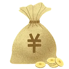 手绘-扁平风治安元素贴纸-钱袋