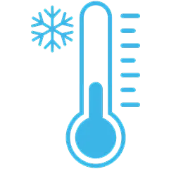 常规内容-图标系列简约风蓝色温度计元素