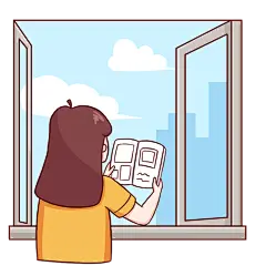 卡通感母亲节女人元素贴纸