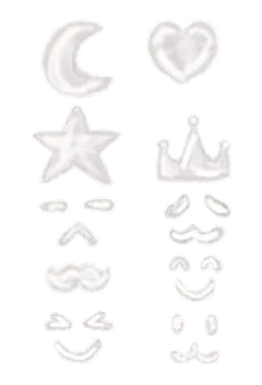 2309SC-素材组合-手绘-云朵装饰元素贴纸