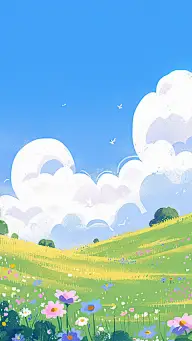 春分清新春日风光主题插画图片素材