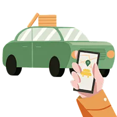 网约车行业系列贴纸-约车
