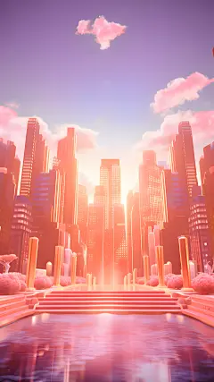 2312SCTP-背景（内部）-通用（无策划）-未来感城市促销AI3D场景图片（内部）