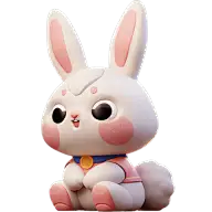 3D立体兔子贴纸