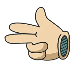 SVG-潮酷扁平贴纸1-手势
