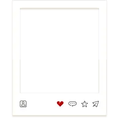 通用边框极简风ins风白色相框组合素材