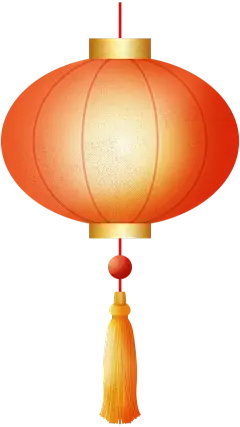 中国风椭圆形中心渐变中式风光感灯笼元素