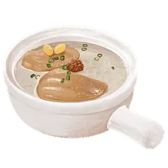 手绘-汤类美食元素贴纸8