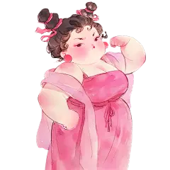 妇女节国风石矶娘娘古装人物插画元素