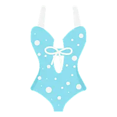 扁平-游泳装备元素-SVG-泳衣2