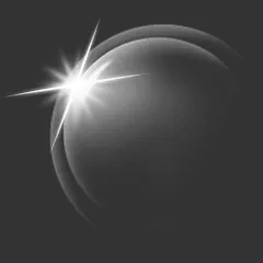 特效系列梦幻感闪光渐变半透明光圈