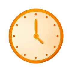 卡通感教育时钟行业元素贴纸