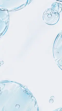 背景系列清透感透明水分子气泡背景