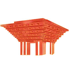 国潮风-城市建筑地标主题贴纸-世博会