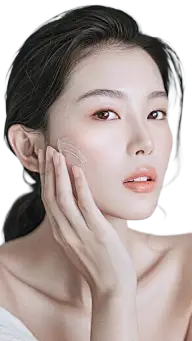 人物系列写实感扎发高冷摸脸美女元素