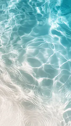 夏天实景感清透波纹果冻海背景