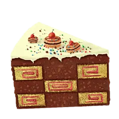 美食插画素材-蛋糕