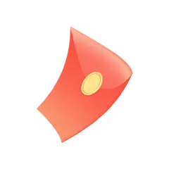 可爱清新信封插画元素贴纸