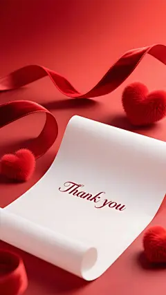 感恩节3D信纸爱心丝带展台背景图片