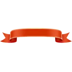 装饰系列简约风红色丝带光感飘带丝带标题框元素