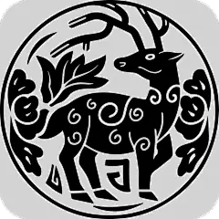 中国风山羊图案传统图腾元素贴纸