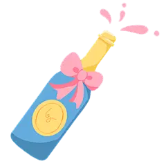 可爱手绘生日主题-酒