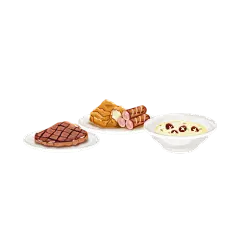 卡通感母亲节食物元素贴纸