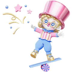 愚人节通用3D小丑人物元素素材