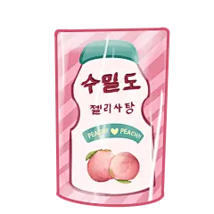 手绘-韩式零食粗线条贴纸-薯片