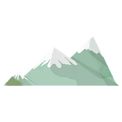手绘插画山峰