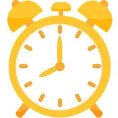 办公文具-卡通手绘风svg贴纸-闹钟