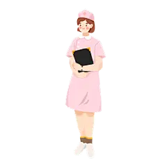 卡通感护士节护士元素贴纸