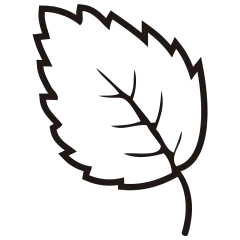 常规内容-图标系列扁平风黑色线条叶子元素