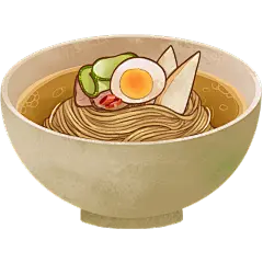 手绘-面类美食元素贴纸5