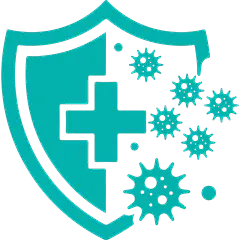 常规内容-图标系列扁平风青色医疗图标元素