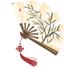 油画棒-扇子元素