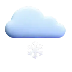 图标系列膨胀感一片云朵下小雪元素