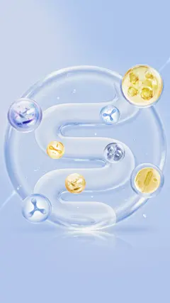 医疗系列清透感调节肠道菌群透明肠道+分子图片