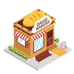 扁平-便利店建筑元素常规贴纸-早餐