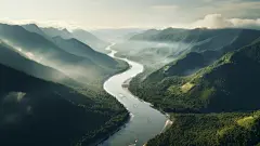 山川河流山峰景观风景壁纸