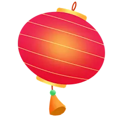 卡通感春节灯笼元素贴纸