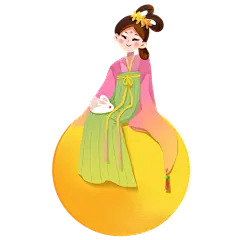 中国风人物插画-女孩