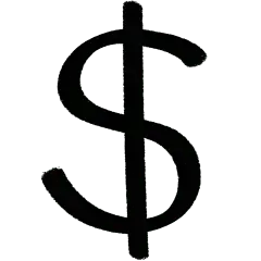 符号标记简单趣味手迹手绘涂鸦钱币贴纸