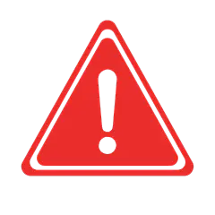 常规内容-图标系列扁平风红色感叹号警告功能图标元素