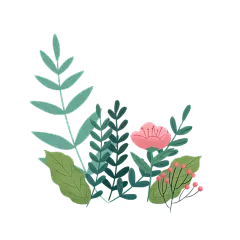 卡通花元素贴纸