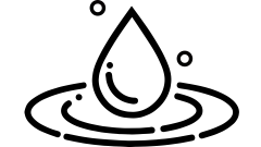 常规内容-图标系列扁平风黑色水滴滴落图标元素
