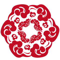 中国风窗花纹样贴纸1
